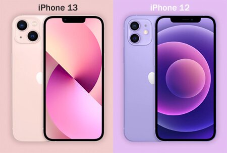 порівняння дизайну iPhone 13 и iPhone12