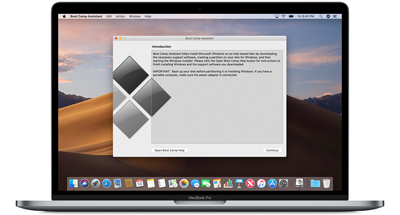 Boot Camp Assistant на Apple MacBook