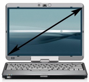 Як правильно виміряти діагональ ноутбука