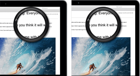 Звичайний та Retina дисплей