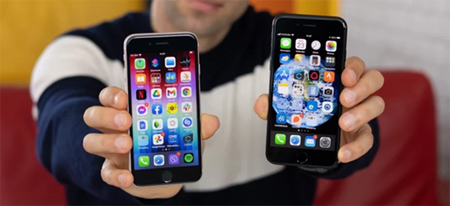 iPhone SE 2022 року та iPhone SE 2020 року