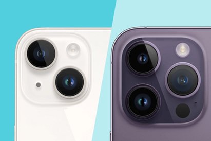 Камера базового iPhone 14 та камера iPhone 14 Pro Max