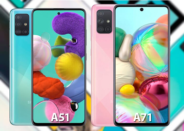 Очень похожи: A51 слева &ndash; A71 справа