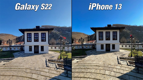 Сравнение камер iphone 13 и Samsung S22