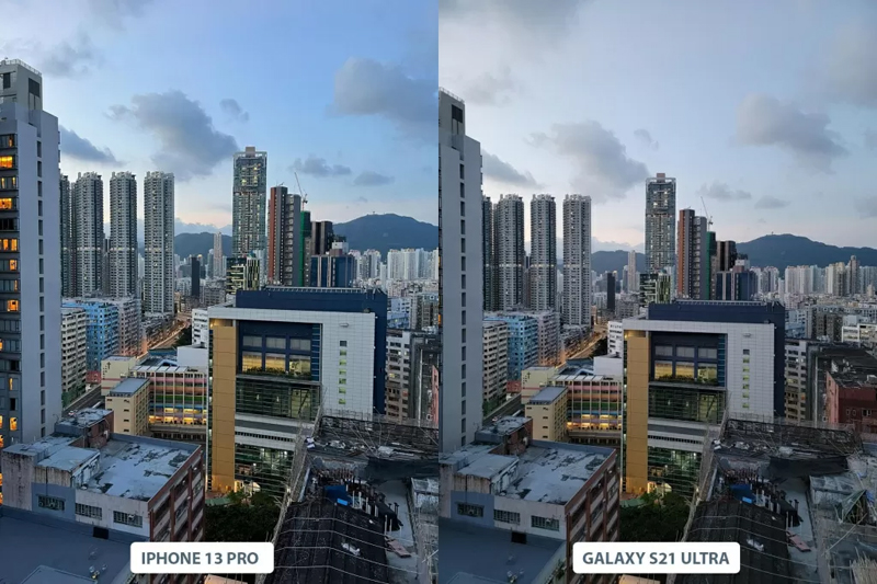 Порівняння камер iPhone 13 pro та galaxy s21 ultra