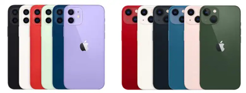 Цвета корпуса 12 и 13 линеек