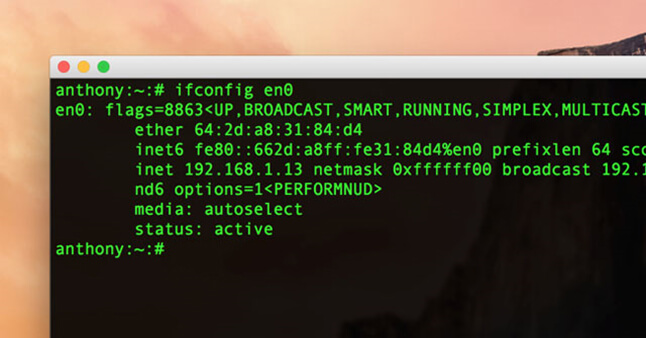 Смена MAC‑адреса