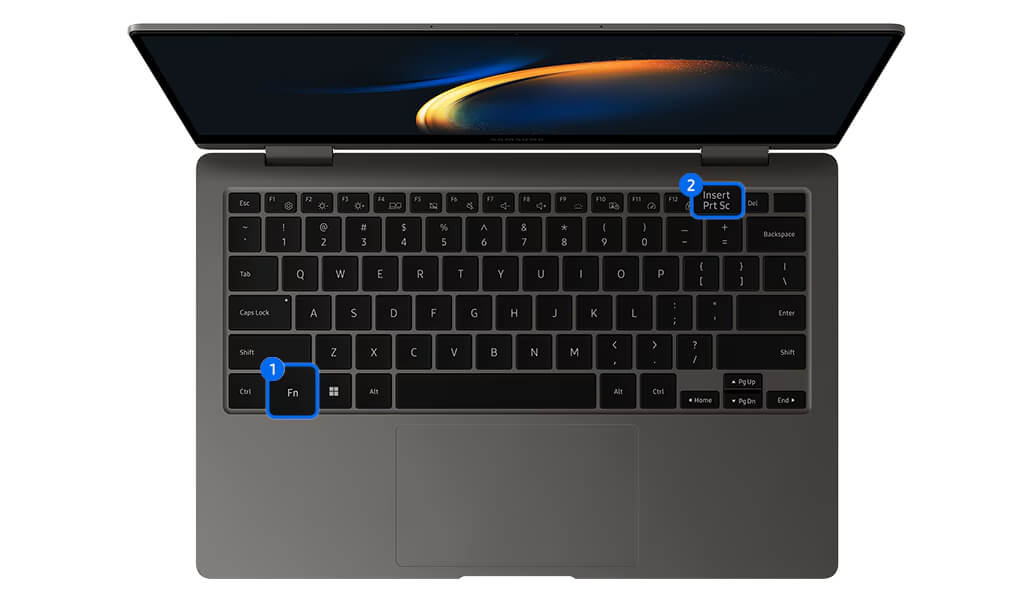 Клавіші FN та PRTSC на клавіатурі