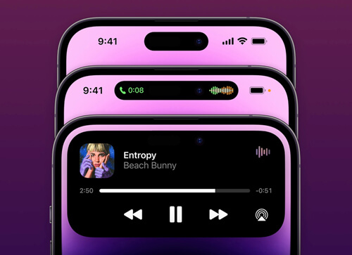 Dynamic Island в iPhone 14 Pro