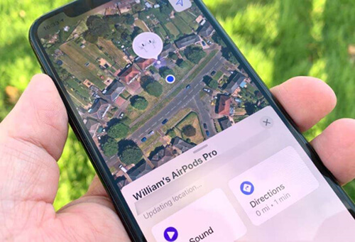 Пошук AirPods на карті