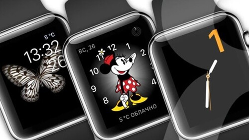 Різні циферблати на Apple Watch