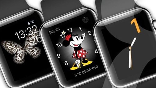 Различные циферблаты на Apple Watch