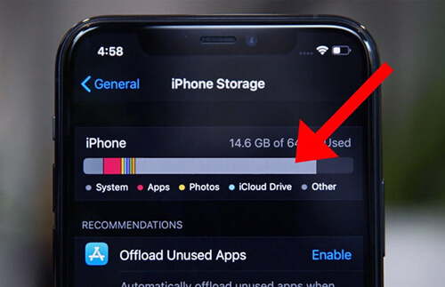 Очищення системних даних на Айфон