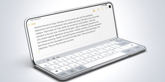 Яким буде складний смартфон Apple: концепт iPhone X Fold