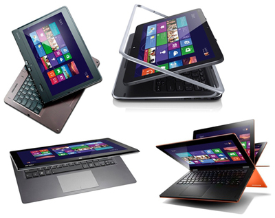Разновидности ноутбуков трансформеров 2 в 1