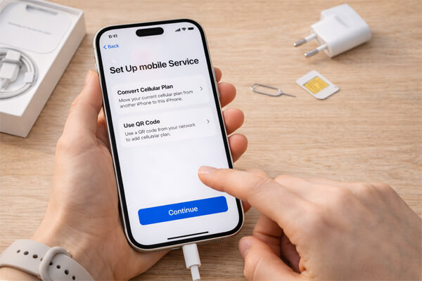 настройка eSIM, SIM-карты и мобильной связи на iPhone