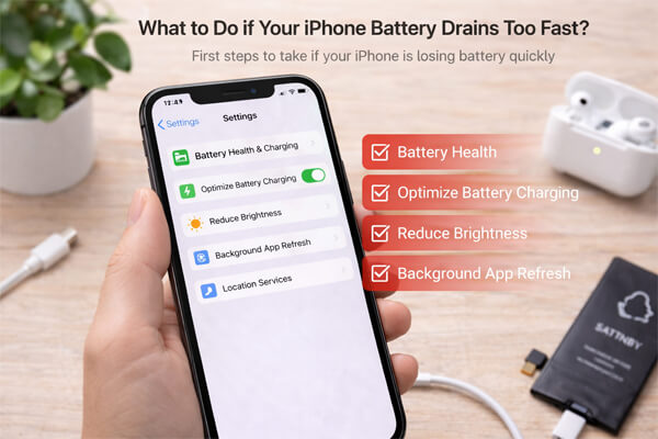 Перевірка статистики акумулятора iPhone в налаштуваннях