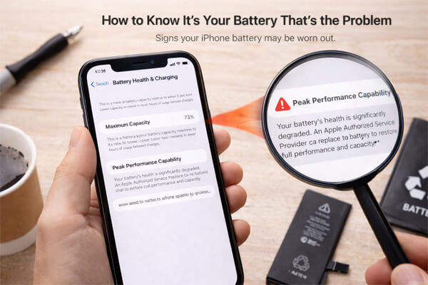 Перевірка стану акумулятора iPhone у розділі Battery Health та максимальна ємність батареї