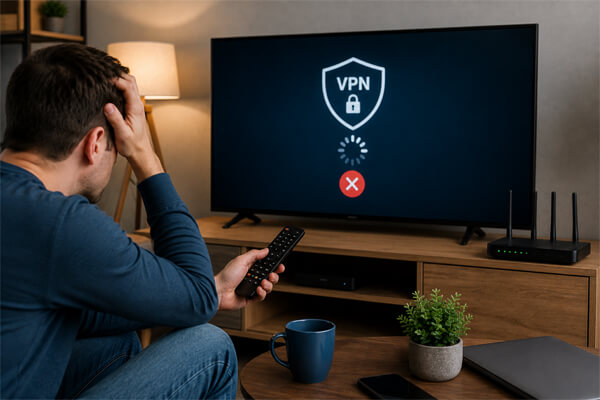 Какие ошибки чаще всего мешают VPN работать на телевизоре