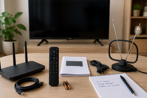 Что подготовить перед первой настройкой TCL