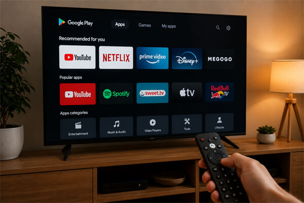 Как установить приложения на TCL Google TV