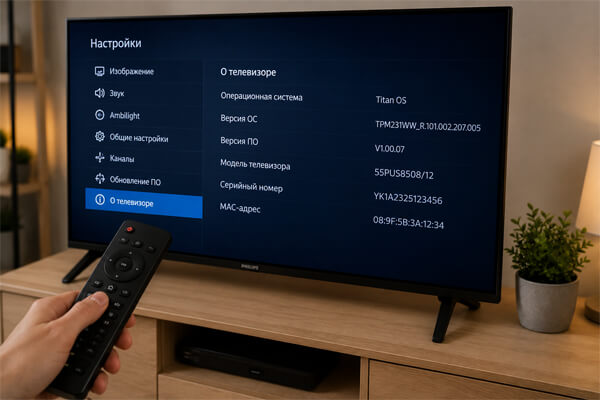 Как узнать операционную систему телевизора Philips