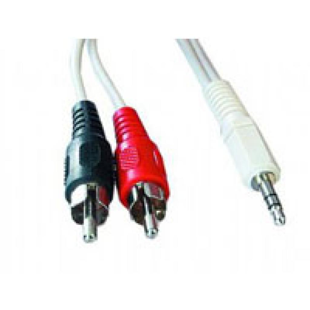Кабель мультимедійний Jack 3.5mm папа / 2RCA папа Cablexpert (CCA-458-5M)