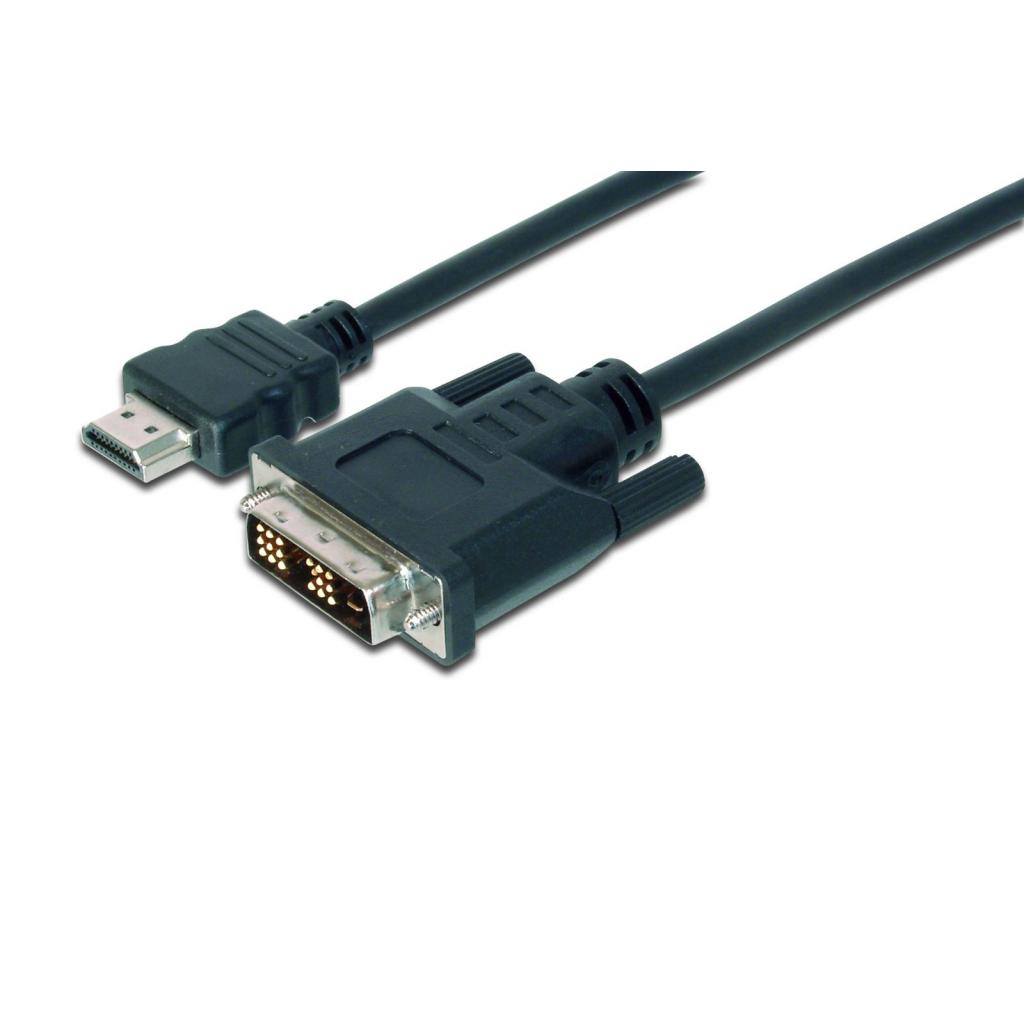 Кабель мультимедійний HDMI to DVI 18+1pin M, 2.0m ASSMANN (AK-330300-020-S) (UA)