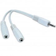 Jack 3.5mm папа/2xJack 3.5mm мама 0.1m Cablexpert (CCA-415W)
