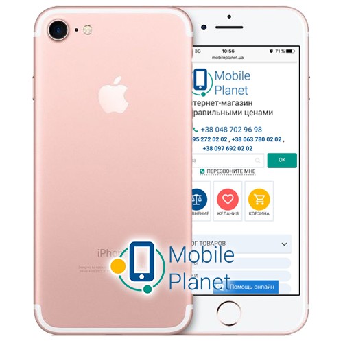 Смартфон Apple iPhone 7 256Gb Rose Gold (MN9A2)