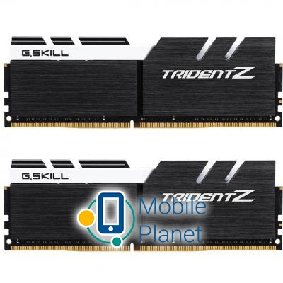 Оперативная память DDR4 16GB (2x8GB) 3200 MHz Trident Z Black H/White G.Skill (F4-3200C16D-16GTZKW) (UA)