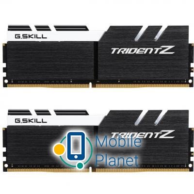 Оперативная память DDR4 16GB (2x8GB) 3200 MHz Trident Z Black H/White G.Skill (F4-3200C16D-16GTZKW) (UA)