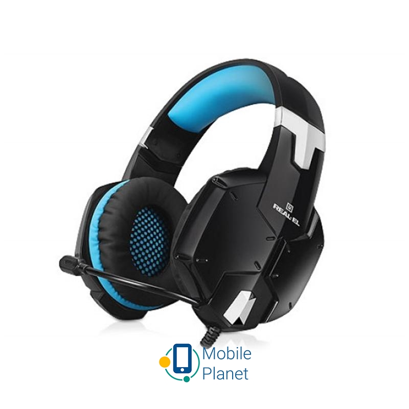 Гарнітура REAL-EL GDX 7500 Black / Blue (EL124100015) (UA)