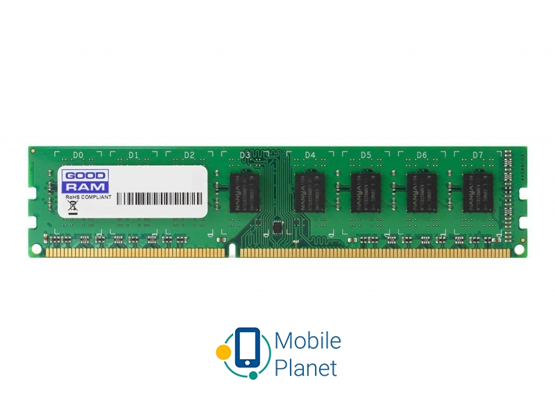 Оперативна пам'ять GOODRAM 4GB 1600MHz CL11 (GR1600D364L11S/4G) EU