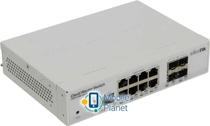 Маршрутизатор MikroTik CRS112-8G-4S-IN (8x1G, 4хSFP, L3)