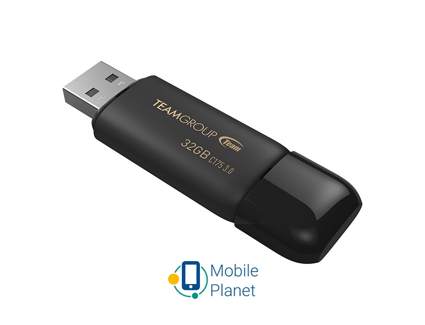 Флеш пам `ять USB 3.1 32GB Team C175 Pearl Black (TC175332GB01)