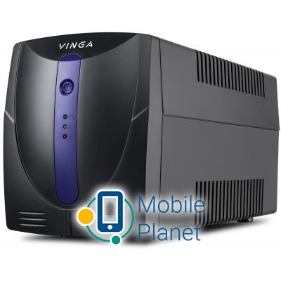 Источник бесперебойного питания Vinga LED 800VA plastic case (VPE-800P) (UA)