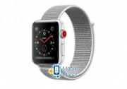 Apple Watch Series 3 (GPS Cellular) 38mm Silver Aluminum w. Seashell Sport L. (MQJR2)