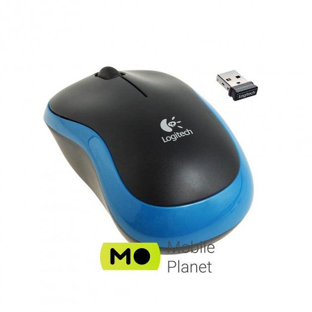 Миша бездротова Logitech M185 (910-002236) Blue USB