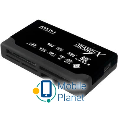 Кардрідер Grand-X multi All-in-One 64Gb to 2Tb SDXC (CRX05Black)