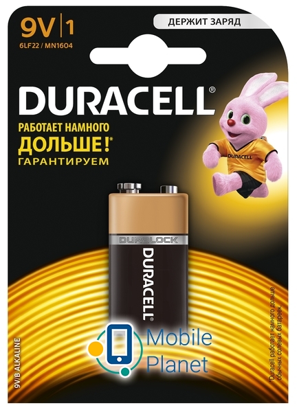 Батарейка Duracell MN1604 (81545441) (UA)