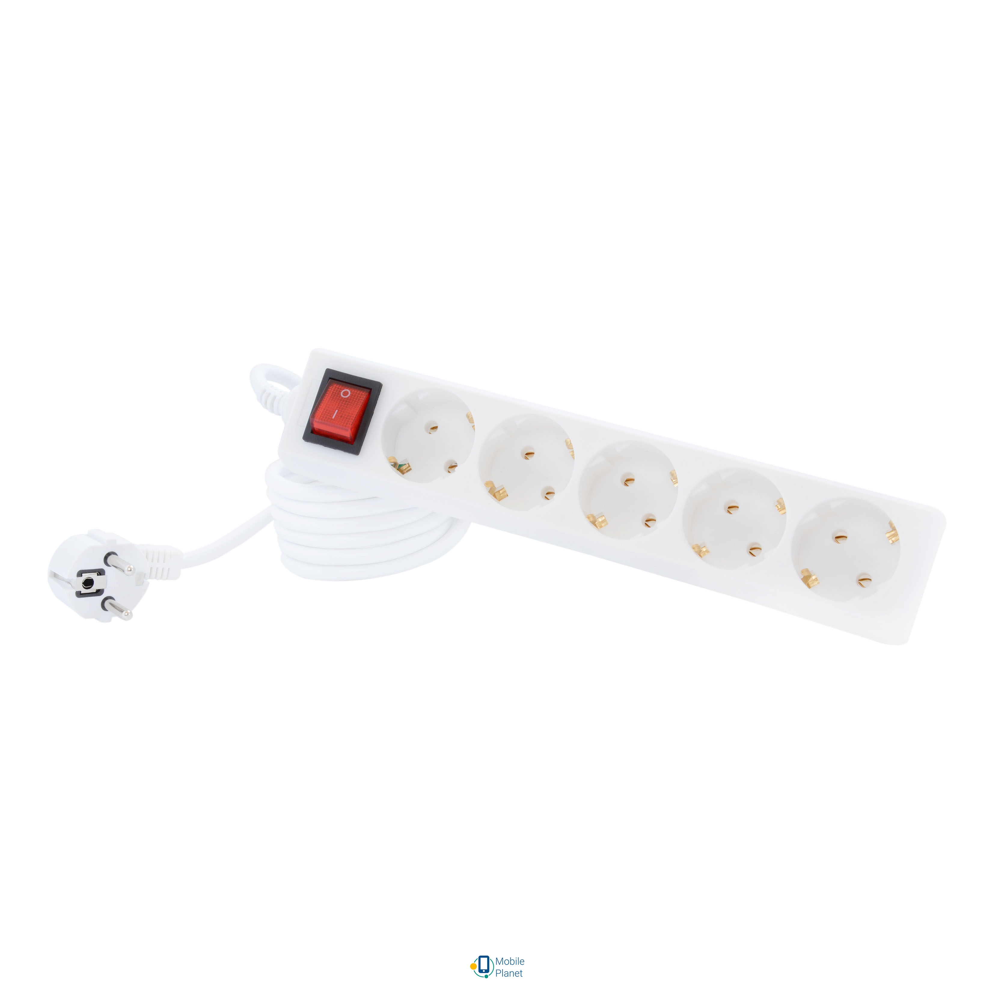 Мережевий фільтр Tecro TCS-5-3SW 5 розеток, 3 м, білий