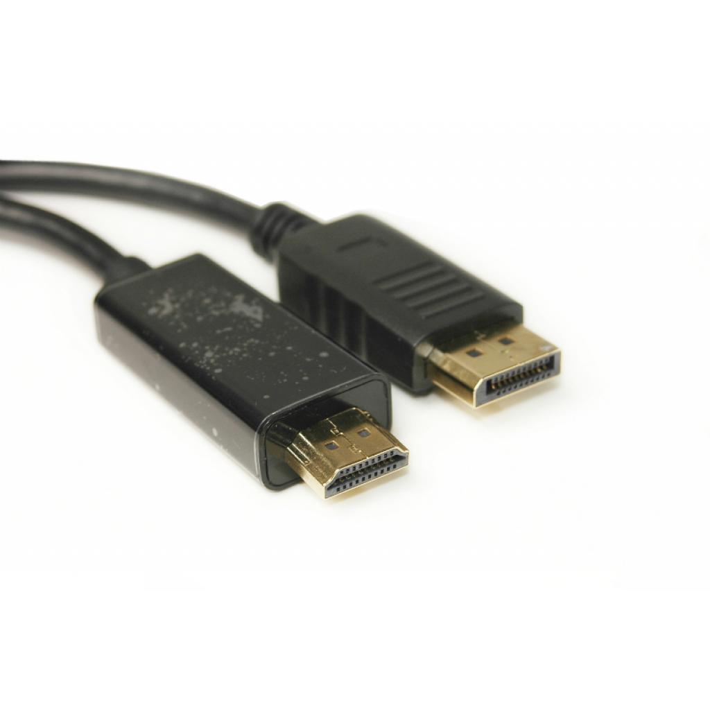 Кабель мультимедийный DisplayPort to HDMI 1.8m PowerPlant (KD00AS1278) (UA)