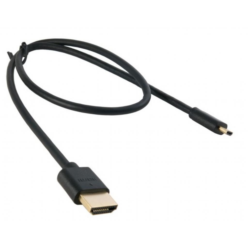 Кабель мультимедійний EXTRADIGITAL micro HDMI to HDMI 0.5m (KBD1678) (UA)