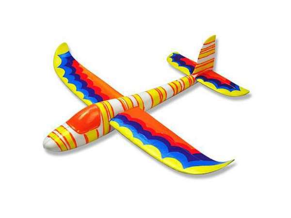 Планер метательный J-Color Hawk 600мм c комплектом красок (JC-30316)
