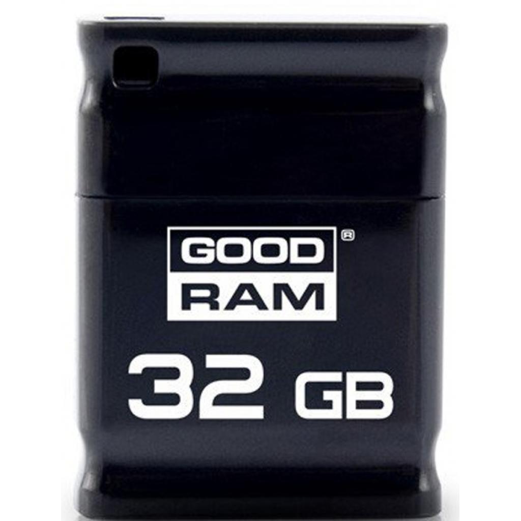 Флеш пам `ять GOODRAM 32GB Piccolo Black USB 2.0 (UPI2-0320K0R11) (UA)