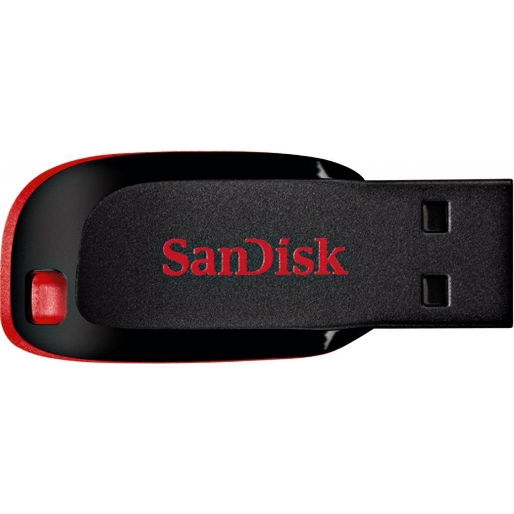 Флеш пам `ять SANDISK 64GB Cruzer Blade Black/red USB 2.0 (SDCZ50-064G-B35) (UA)