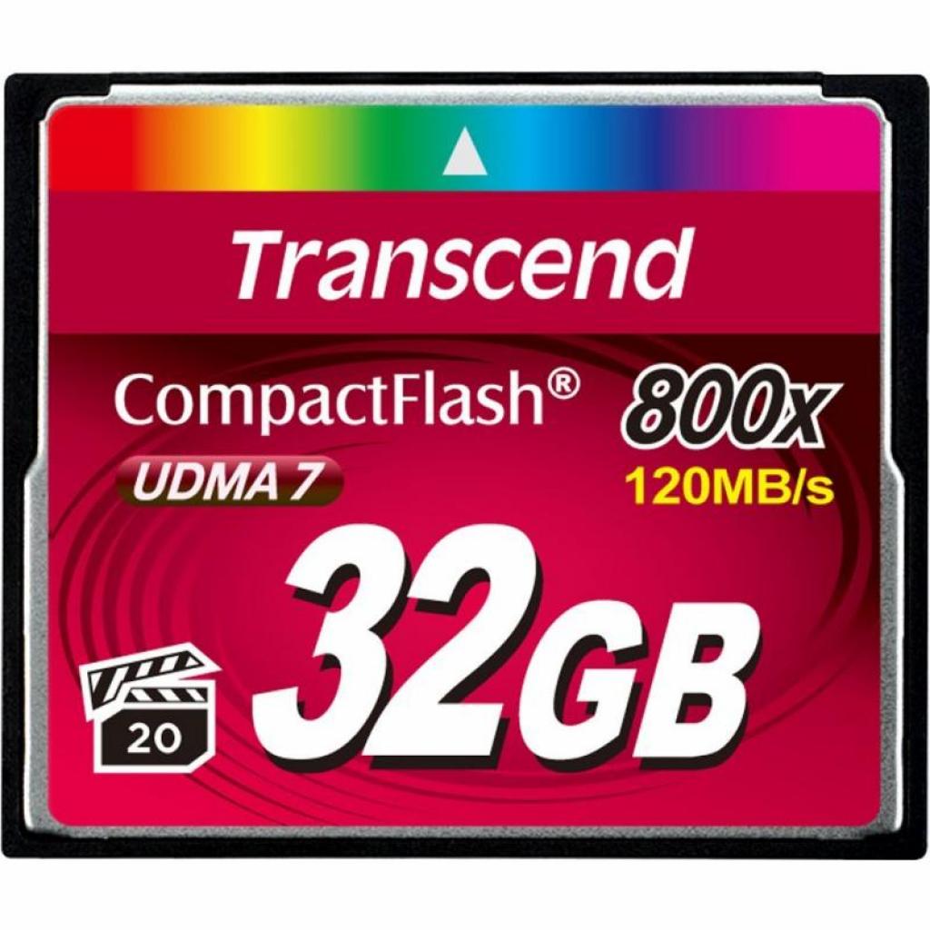 Карта пам'яті Transcend 32GB 800x (TS32GCF800) (UA)