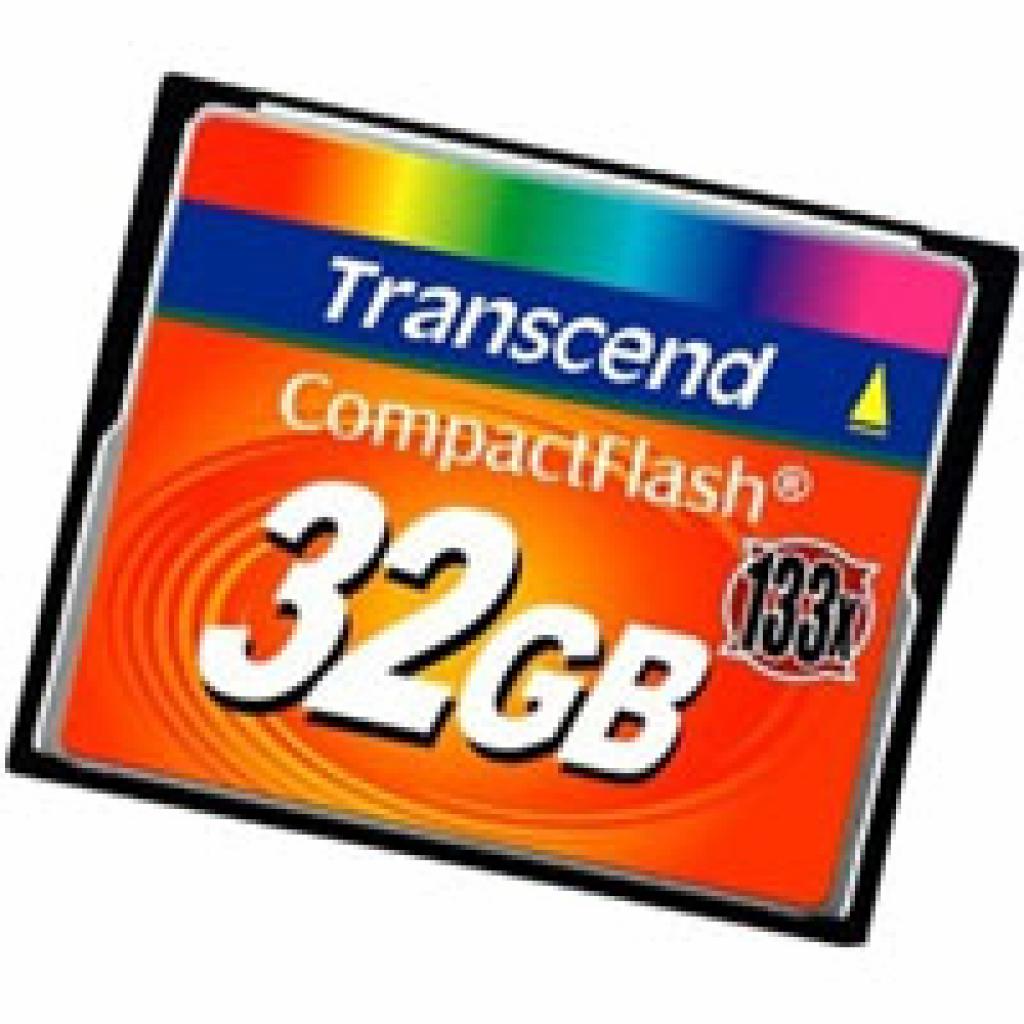 Карта пам'яті Transcend 32Gb Compact Flash 133x (TS32GCF133) (UA)