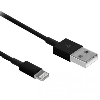 Кабель мультимедійний Drobak USB 2.0 AM - Lightning 1.0м Black (215340) (UA)